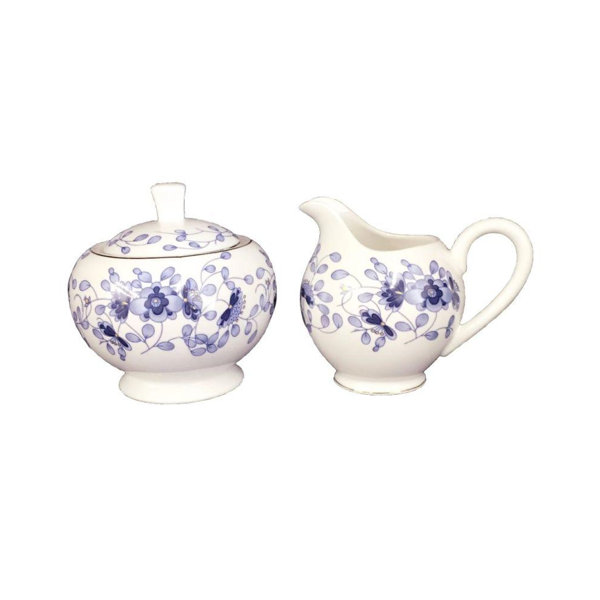 August Grove® Floral Creamer and Sugar Set Wayfair